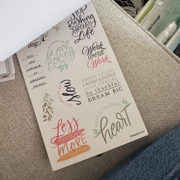 HAPPY PLANNER Bundle - Homebody Big Sticker book and Planner Paper - Partial - Picture 2 of 16
